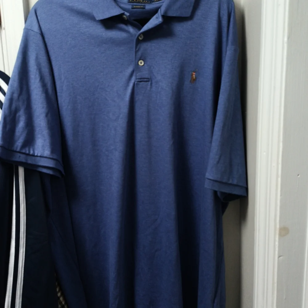 Men's Denim Blue Ralph Lauren Polo Shirt XXL